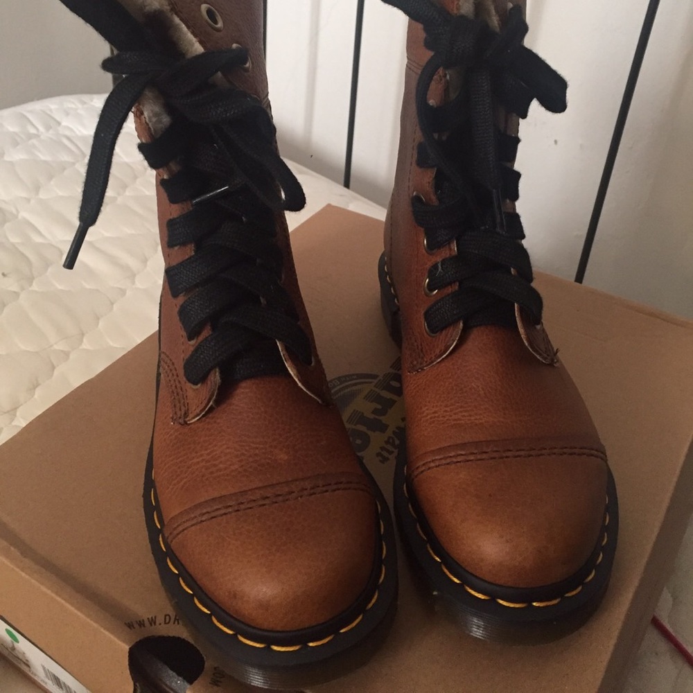 Dr. Martens fur boots